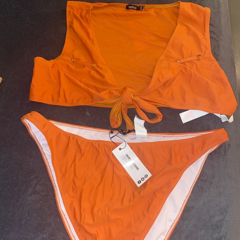 Plus Burnt Orange Bikini